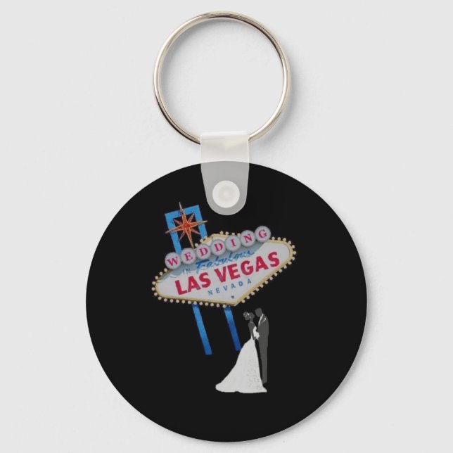 Wedding In Fabulous Las Vegas Keychain (Front)