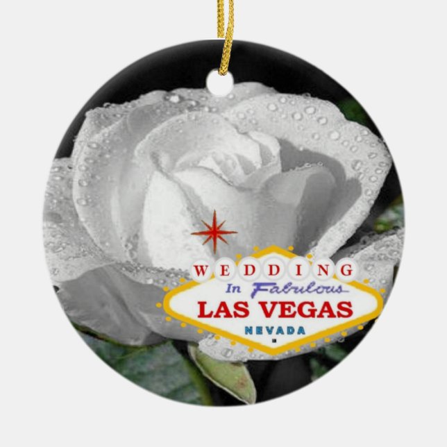 Wedding In Fabulous Las Vegas Ornament (Front)