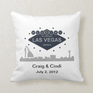 Wedding In Fabulous Las Vegas Pillow