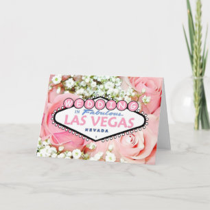 WEDDING In Fabulous Las Vegas Tiny Flowers Card