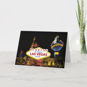 Wedding In Fabulous Las Vegas  with Bride & Groom  Card