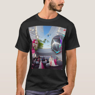 wedding in Holographic with Decagon T-Shirt