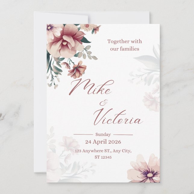Wedding In Invitation (Front)
