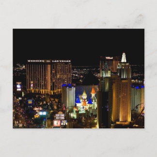 WEDDING in LAS VEGAS Announcement Postcard
