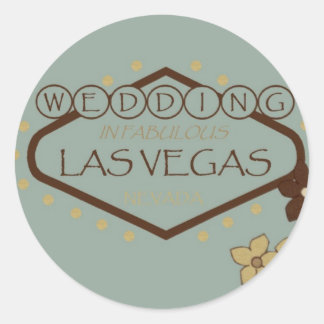 WEDDING In Las Vegas floral Sticker