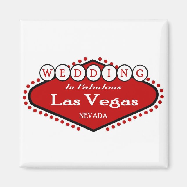 Wedding in Las Vegas Magnet (Front)