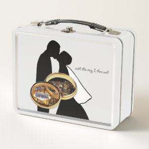 Wedding in Las Vegas Metal Lunchbox