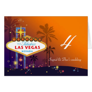 Wedding in Las Vegas Nevada Table Number