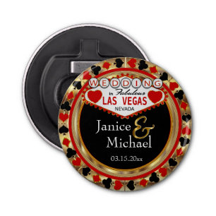 Wedding In Las Vegas  - Red Bottle Opener