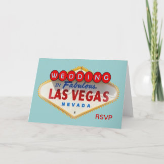 Wedding in Las Vegas RSVP Card