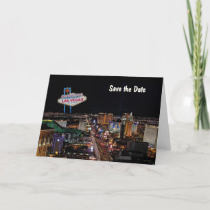 Wedding in Las Vegas "Save the Date" Card