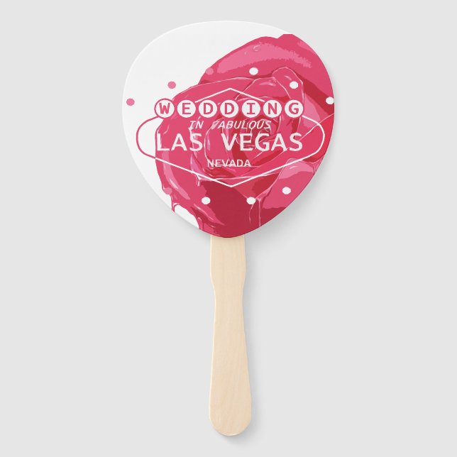Wedding in Las Vegas Set of Fans (Front)