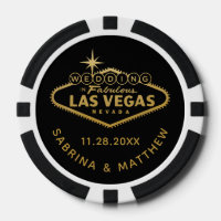 Wedding in Las Vegas Sign Casino Favour