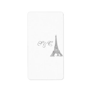 Wedding in Paris Hershey's Miniature Wrapper Label