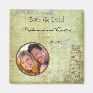 Wedding in Pisa Announcement Magnet