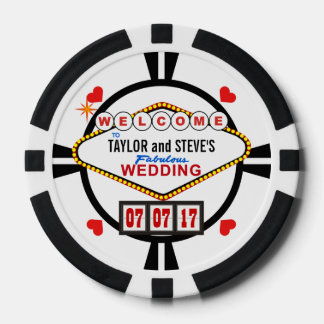 Wedding in Vegas Casino Favour Poker Chips