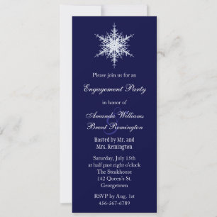 Wedding in Winter Engagement Party Invitation