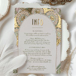 Wedding Insert INFO Vintage Art Nouveau by Mucha Foil Holiday Postcard<br><div class="desc">Art Nouveau Vintage wedding INFO card by Alphonse Mucha in a floral, romantic, and whimsical design. Victorian flourishes complement classic art deco fonts. Please enter your custom information, and you're done. If you wish to change the design further, click the blue "Customise It" button. Thank you so much for considering...</div>