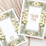 Wedding Insert Thank You Vintage Art Nouveau Invit Invitation<br><div class="desc">Art Nouveau Vintage wedding THANK YOU card by Alphonse Mucha in a floral, romantic, and whimsical design. Victorian flourishes complement classic art deco fonts. Please enter your custom information, and you're done. If you wish to change the design further, click the blue "Customise It" button. Thank you so much for...</div>