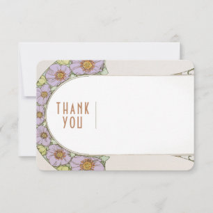 Wedding Insert Thank You Vintage Art Nouveau Invit Invitation