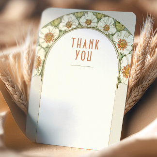 Wedding Insert Thank You Vintage Art Nouveau Invitation