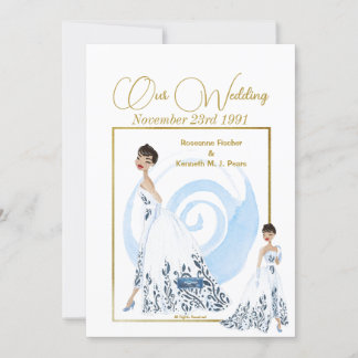 Wedding Inv. 1 White(The Dress) RFPMDesigns ©️2024 Invitation