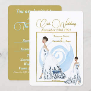 Wedding Inv. 2 White(The Dress) RFPMDesigns ©️2024 Invitation