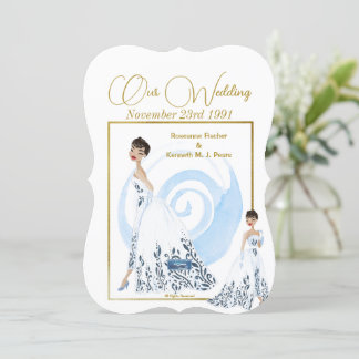 Wedding Inv. 3 White(The Dress) RFPMDesigns ©️2024 Invitation