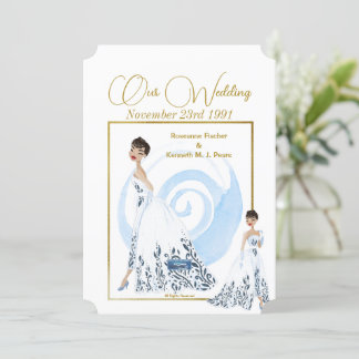 Wedding Inv. 5 White(The Dress) RFPMDesigns ©️2024 Invitation