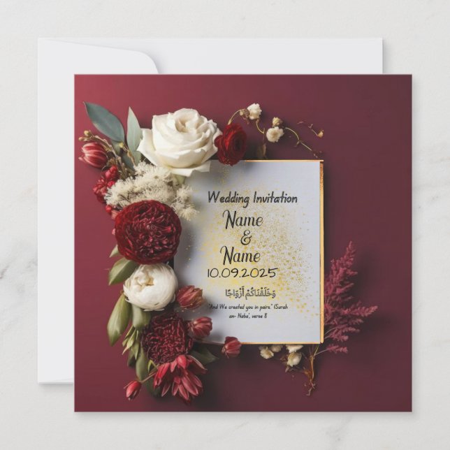 Wedding invitation  (Front)