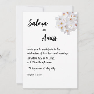 Wedding invitation