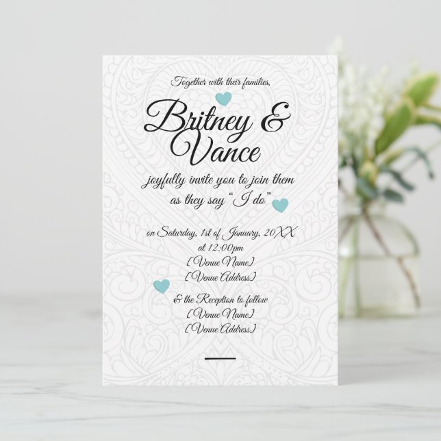 Wedding Invitation (Standing Front)