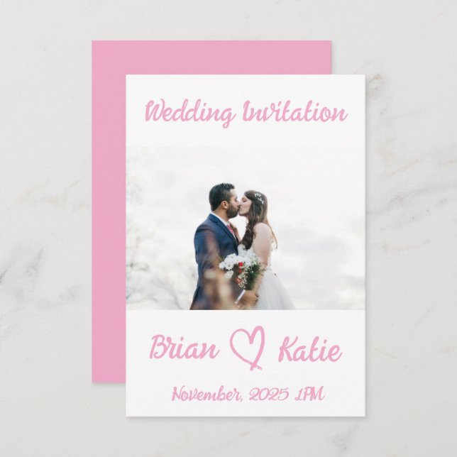 Wedding Invitation (Front/Back)