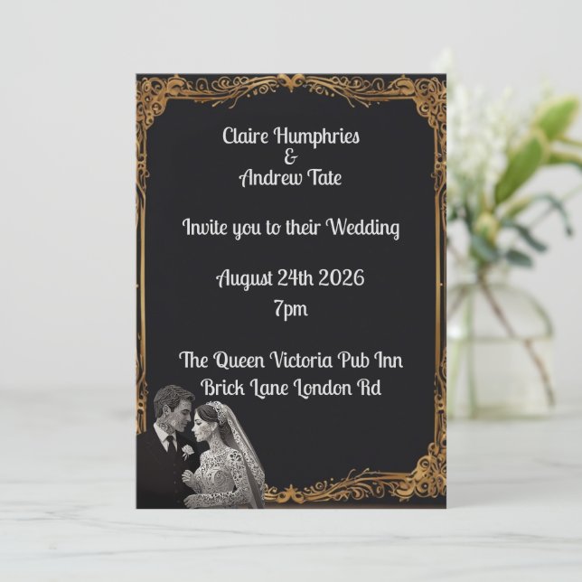 Wedding Invitation  (Standing Front)