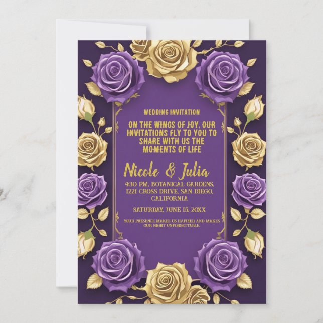 wedding invitation (Front)