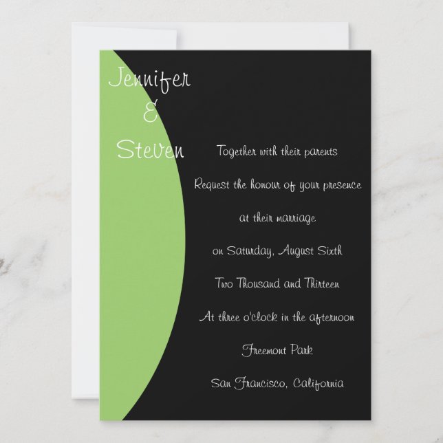 Wedding Invitation (Front)