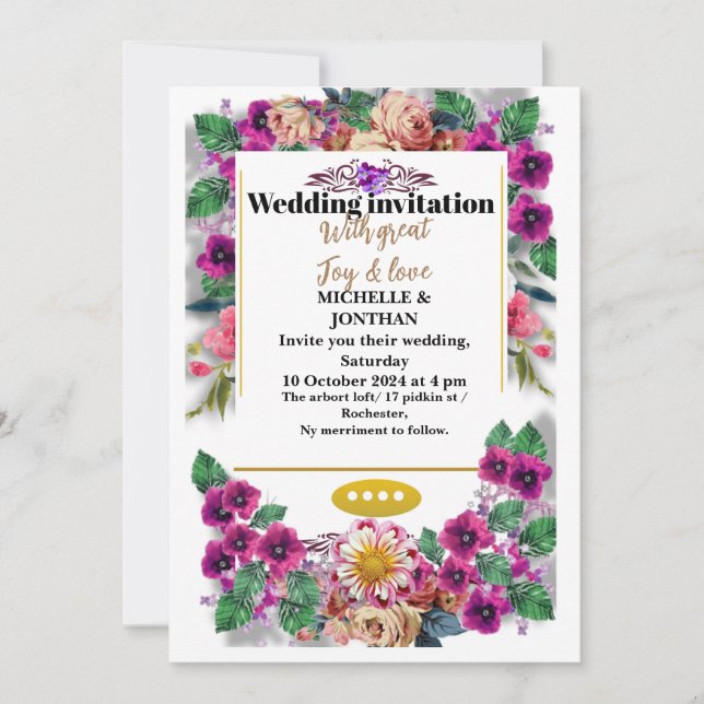 Wedding invitation (Front)