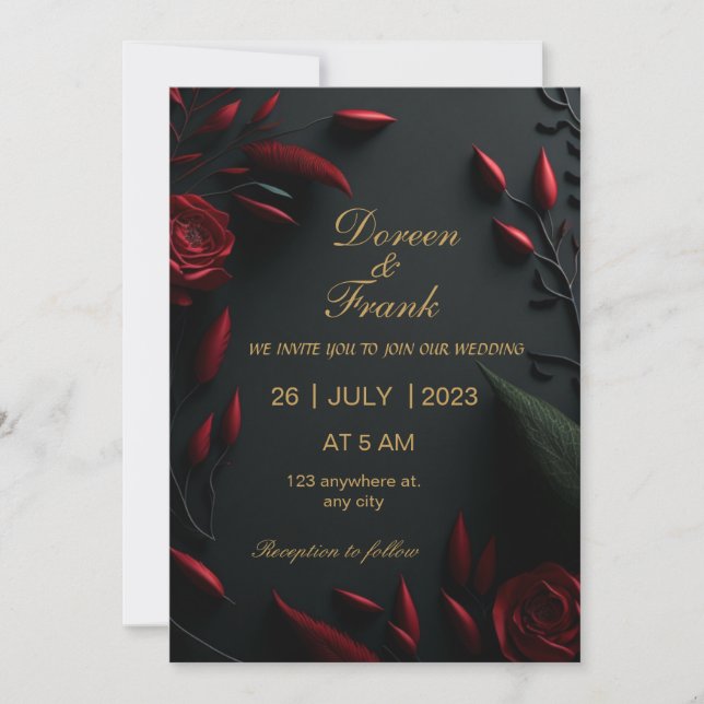 wedding invitation (Front)