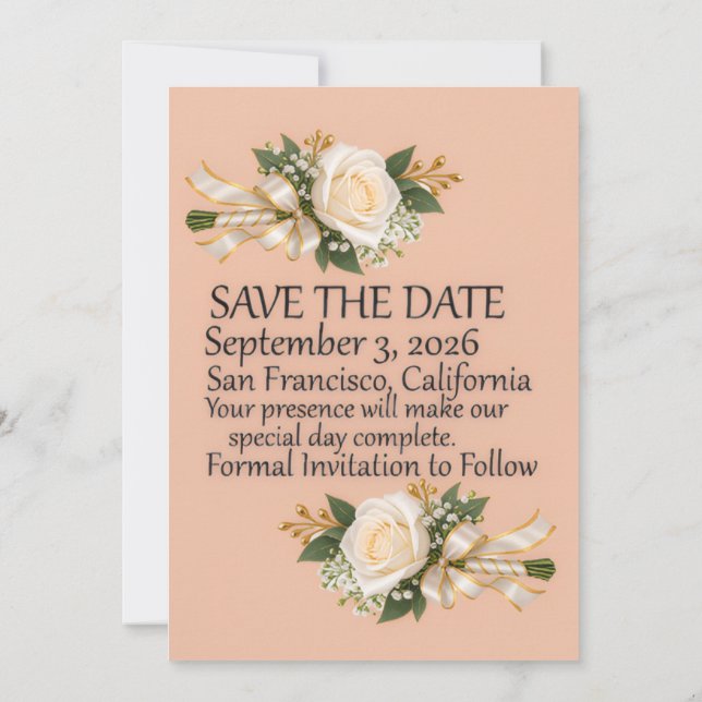wedding  invitation (Back)