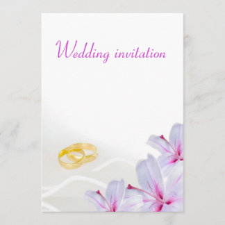 Wedding invitation