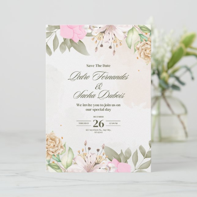 Wedding invitation  (Standing Front)