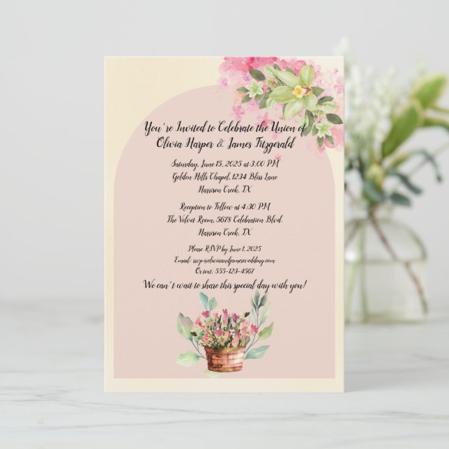 Wedding Invitation (Standing Front)