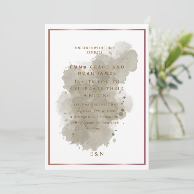 Wedding Invitation (Standing Front)