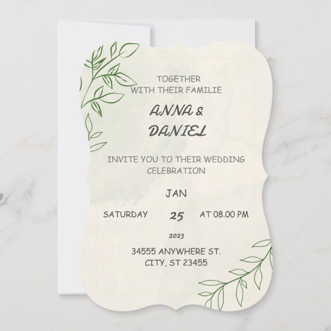 Wedding Invitation (Front)