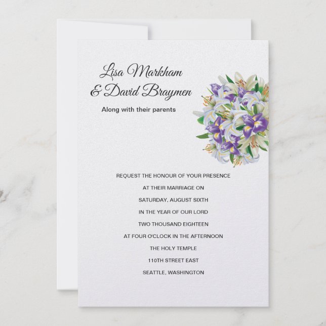 Wedding Invitation (Front)
