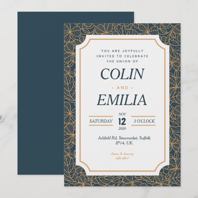 Wedding Invitation (Front/Back)