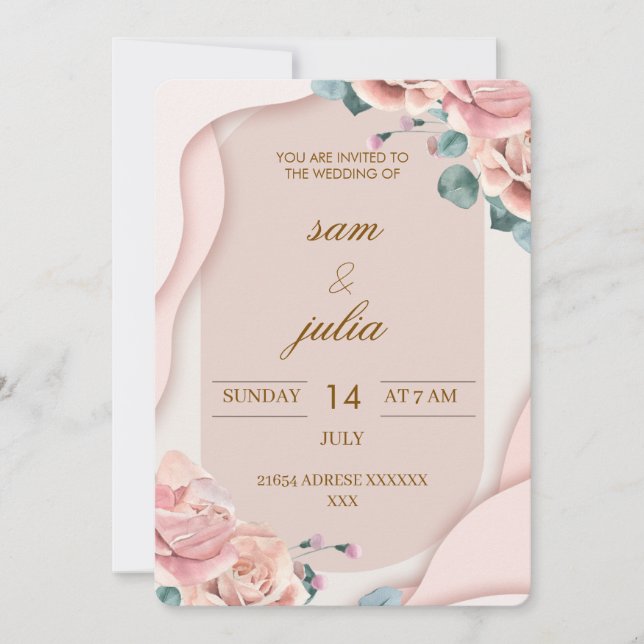  Wedding Invitation (Front)