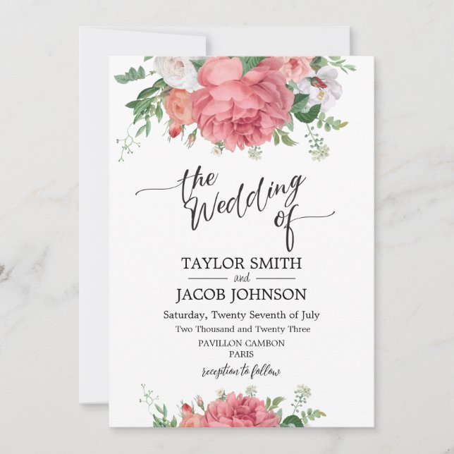 wedding invitation (Front)