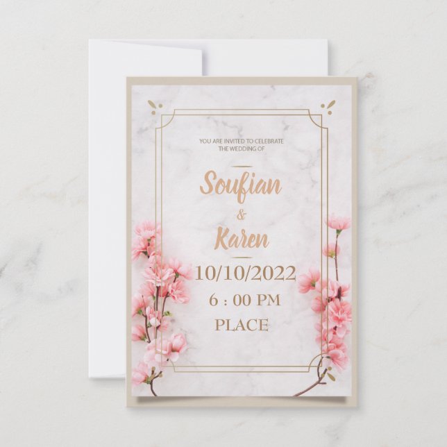 wedding invitation (Front)