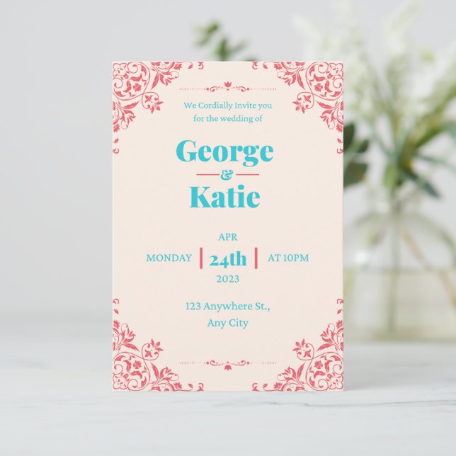 Wedding Invitation (Standing Front)